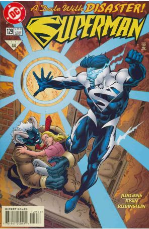 Superman (2nd Series) 129 published by DC with cover art by Dan Jurgens