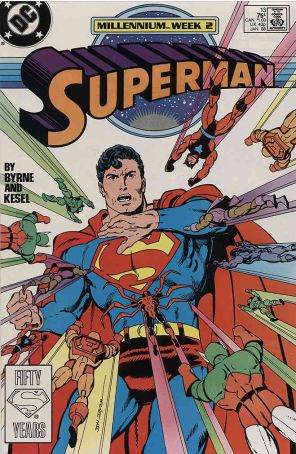 Superman (2nd Series) 13 published by DC with cover art by John Byrne