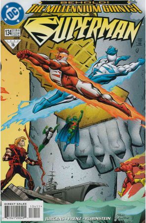 Superman (2nd Series) 134 published by DC with cover art by Ron Frenz
