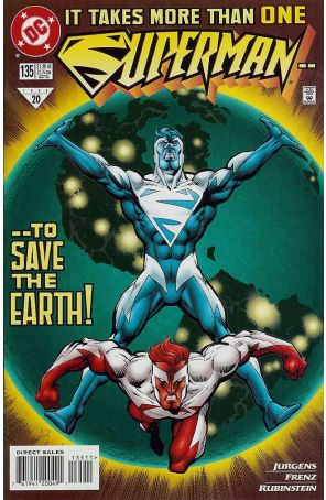 Superman (2nd Series) 135 published by DC with cover art by Ron Frenz