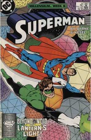 Superman (2nd Series) 14 published by DC with cover art by John Byrne