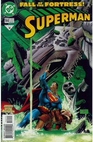 Superman (2nd Series) 144 published by DC with cover art by Steve Epting