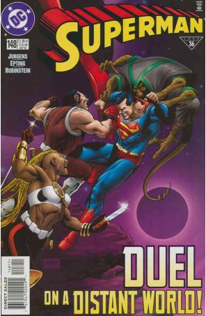 Superman (2nd Series) 148 published by DC with cover art by Steve Epting