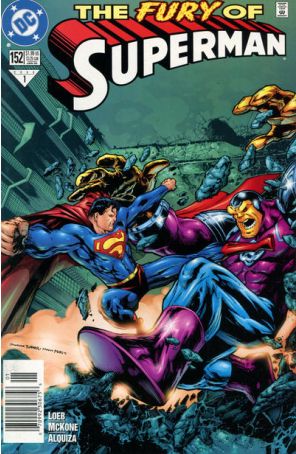 Superman (2nd Series) 152 (Newsstand) published by DC with cover art by Dwayne Turner