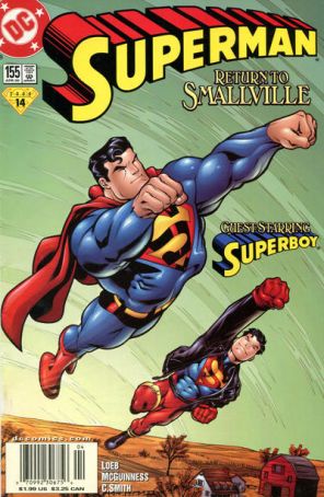 Superman (2nd Series) 155 (Newsstand) published by DC with cover art by Ed McGuinness