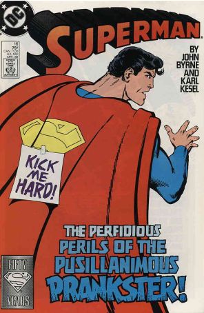 Superman (2nd Series) 16 published by DC with cover art by John Byrne