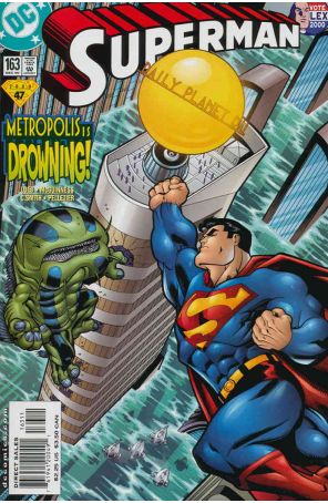 Superman (2nd Series) 163 published by DC with cover art by Ed McGuinness