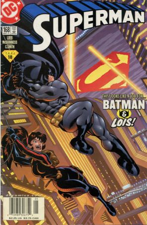 Superman (2nd Series) 168 (Newsstand) published by DC with cover art by Ed McGuinness