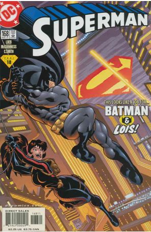 Superman (2nd Series) 168 published by DC with cover art by Ed McGuinness
