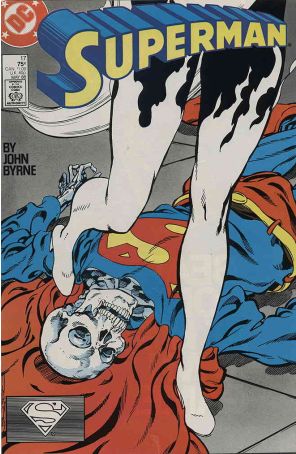 Superman (2nd Series) 17 published by DC with cover art by John Byrne