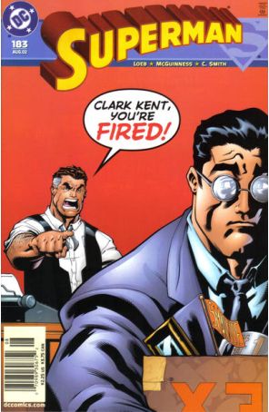Superman (2nd Series) 183 (Newsstand) published by DC with cover art by Ed McGuinness