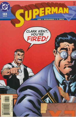 Superman (2nd Series) 183 published by DC with cover art by Ed McGuinness