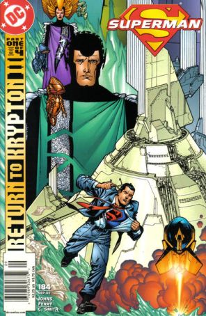 Superman (2nd Series) 184 (Newsstand) published by DC with cover art by Doug Mahnke