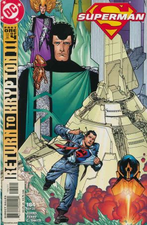 Superman (2nd Series) 184 published by DC with cover art by Doug Mahnke