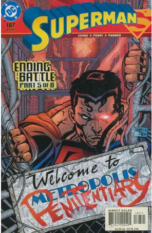 Superman (2nd Series) 187 published by DC with cover art by Pasqual Ferry