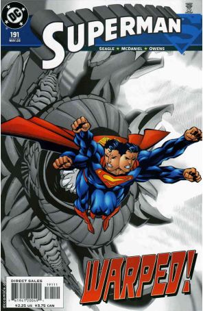 Superman (2nd Series) 191 published by DC with cover art by Scott McDaniel