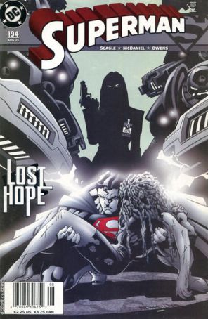 Superman (2nd Series) 194 (Newsstand) published by DC with cover art by Scott McDaniel