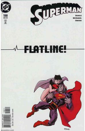 Superman (2nd Series) 198 published by DC with cover art by Scott McDaniel