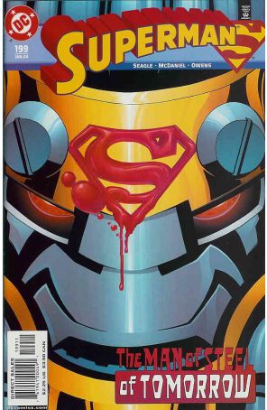 Superman (2nd Series) 199 published by DC with cover art by Scott McDaniel