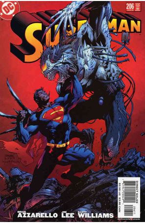 Superman (2nd Series) 206 published by DC with cover art by Jim Lee