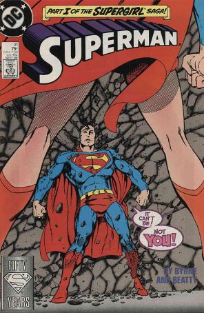 Superman (2nd Series) 21 published by DC with cover art by John Byrne
