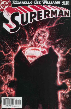 Superman (2nd Series) 212 published by DC with cover art by Jim Lee
