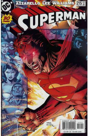 Superman (2nd Series) 215A published by DC with cover art by Jim Lee