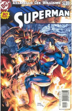 Superman (2nd Series) 215 published by DC with cover art by Jim Lee