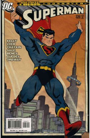 Superman (2nd Series) 226 published by DC with cover art by Ed McGuinness