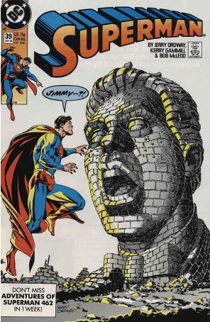Superman (2nd Series) 39 published by DC with cover art by Jerry Ordway