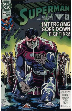 Superman (2nd Series) 60 published by DC with cover art by Dan Jurgens