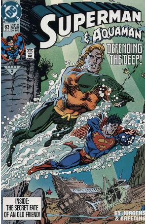 Superman (2nd Series) 63 published by DC with cover art by Dan Jurgens