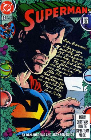 Superman (2nd Series) 64 published by DC with cover art by Dan Jurgens
