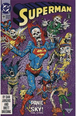 Superman (2nd Series) 66 published by DC with cover art by Dan Jurgens