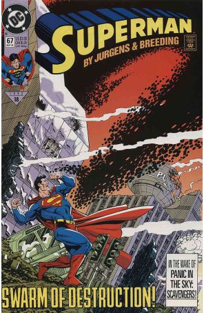 Superman (2nd Series) 67 published by DC with cover art by Dan Jurgens
