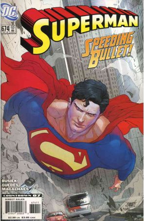 Superman (2nd Series) 674 published by DC with cover art by Renato Guedes