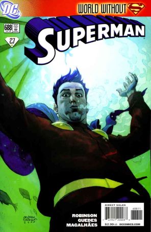Superman (2nd Series) 688 published by DC with cover art by Andrew Robinson