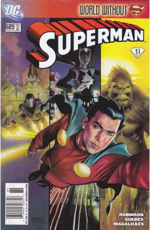 Superman (2nd Series) 689 (Newsstand) published by DC with cover art by Andrew Robinson