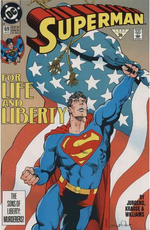 Superman (2nd Series) 69 published by DC with cover art by Dan Jurgens