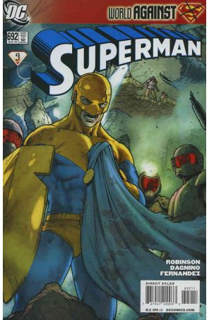 Superman (2nd Series) 692 published by DC with cover art by Cafu