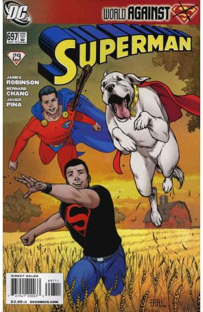 Superman (2nd Series) 697 published by DC with cover art by Cafu
