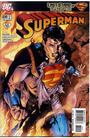 Superman (2nd Series) 699 published by DC with cover art by Aaron Lopresti