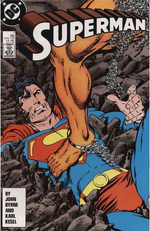 Superman (2nd Series) 7 published by DC with cover art by John Byrne