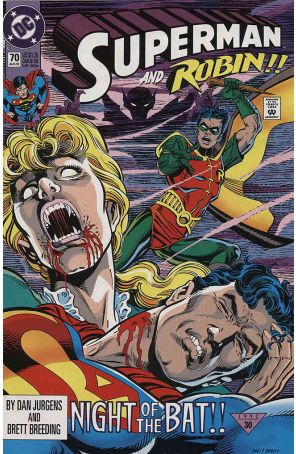Superman (2nd Series) 70 published by DC with cover art by Dan Jurgens