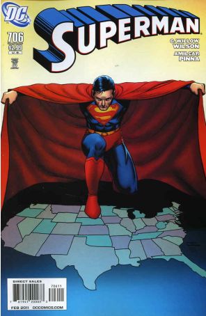Superman (2nd Series) 706 published by DC with cover art by John Cassaday