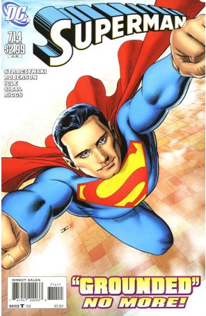 Superman (2nd Series) 714 published by DC with cover art by John Cassaday