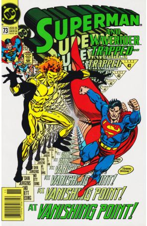 Superman (2nd Series) 73 (Newsstand) published by DC with cover art by Dan Jurgens