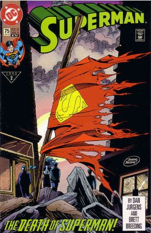 Superman (2nd Series) 75 (4th) published by DC with cover art by Dan Jurgens