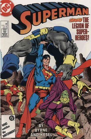Superman (2nd Series) 8 published by DC with cover art by John Byrne