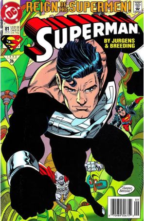 Superman (2nd Series) 81 (Newsstand) published by DC with cover art by Dan Jurgens